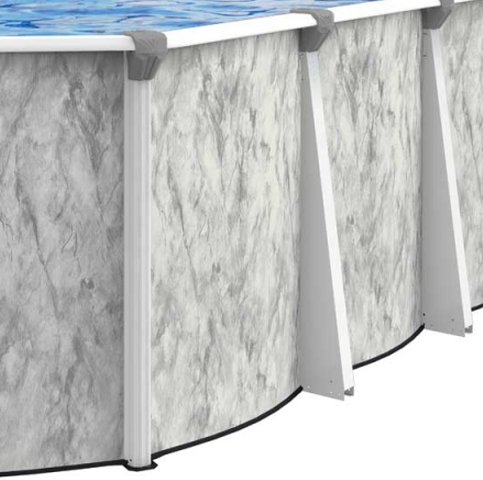 Embassy 18' x 33' Oval Sea Isle 54" Wall